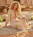 Charger l'image dans la visionneuse de la galerie, Robe Longue Bohème CALISTA — Paillettes & Pompons Gipsy🌸
