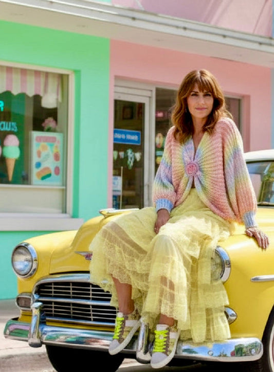 Pull coton multicolore MARBELLA