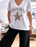 Load image into Gallery viewer, Tee shirt coton ROCKSTAR  2 tailles
