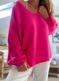 Charger l'image dans la visionneuse de la galerie, Pull loose mohair fluo BRAXTON
