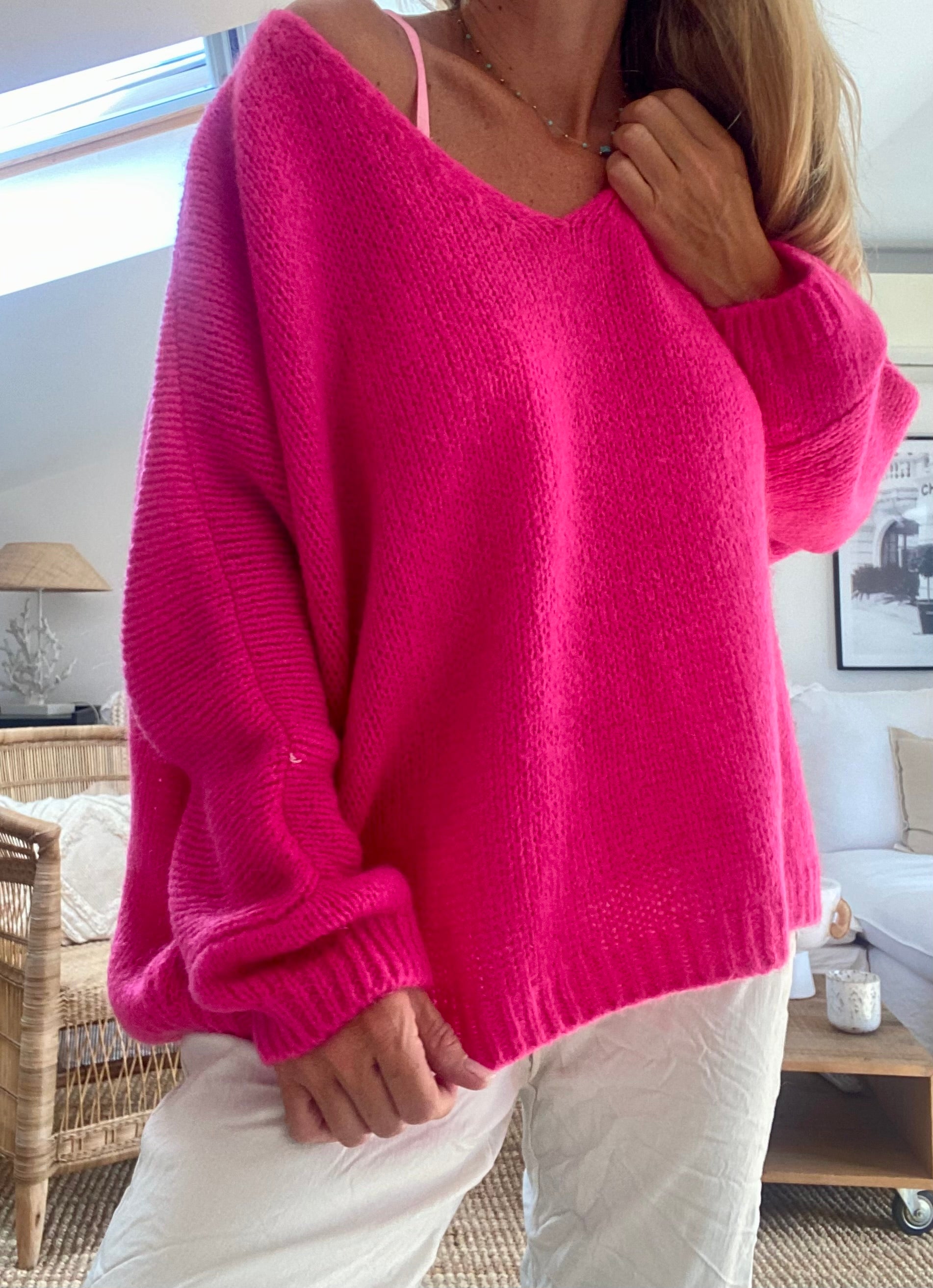 Pull loose mohair fluo BRAXTON