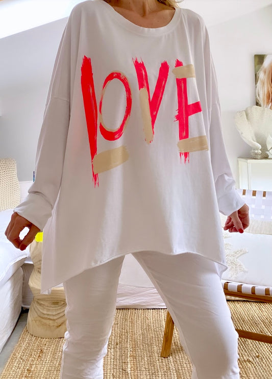 Tee-shirt coton oversize LOVA