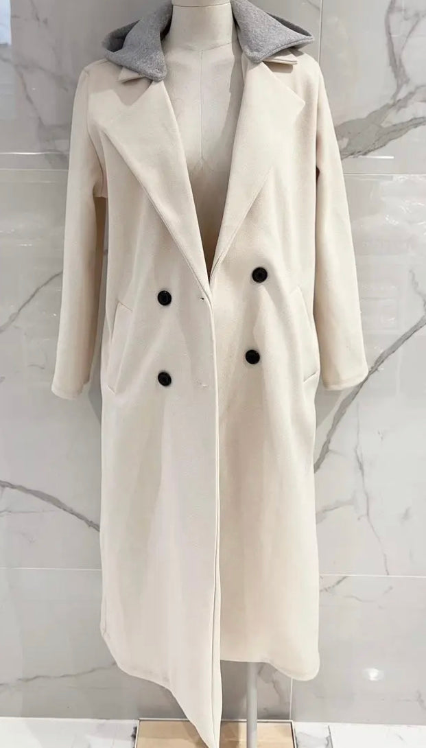 Manteau crème MINA