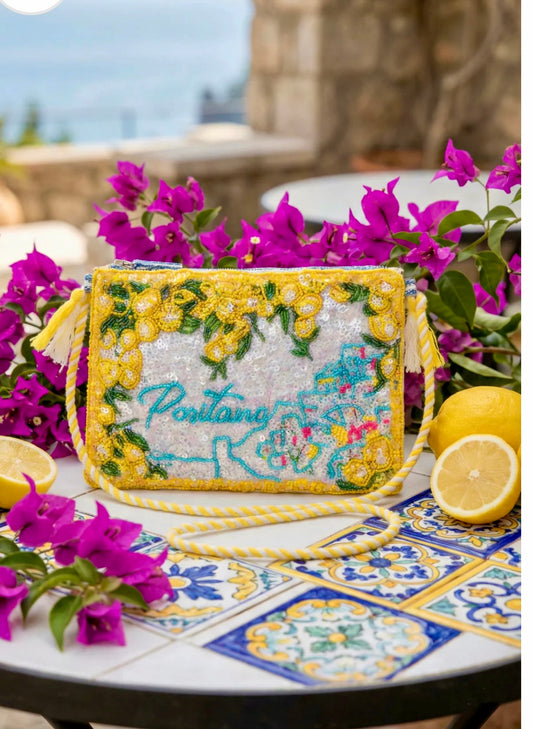 Sac bandoulière perles MENTON