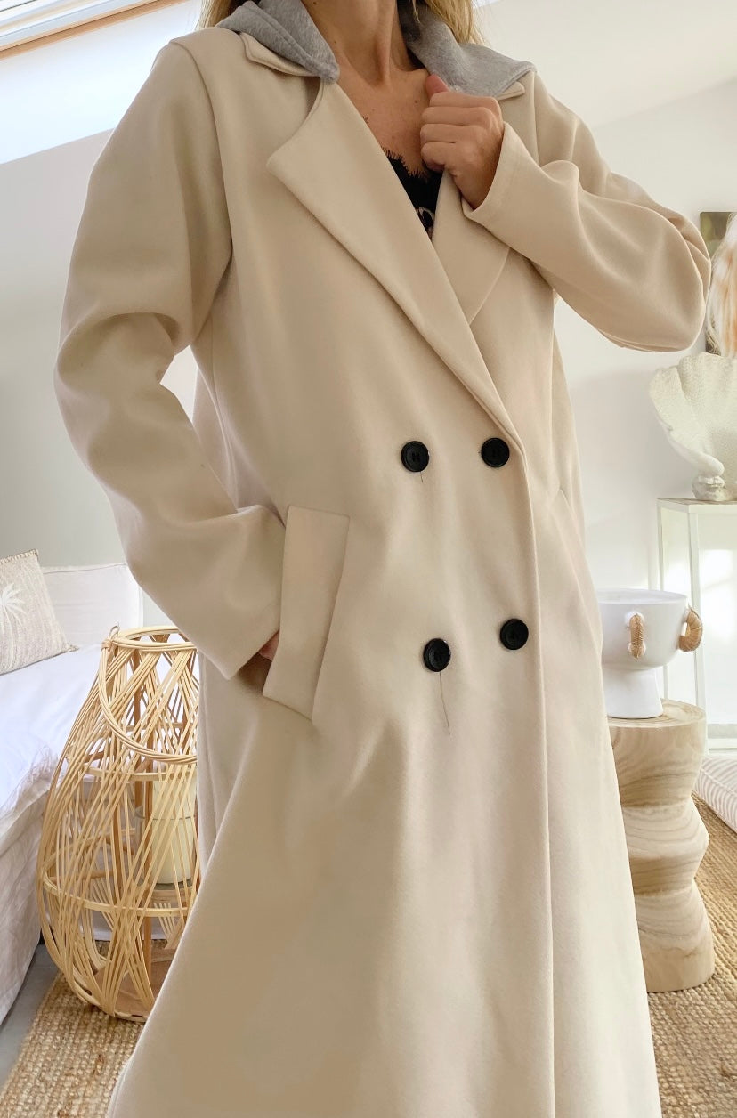 Manteau crème MINA