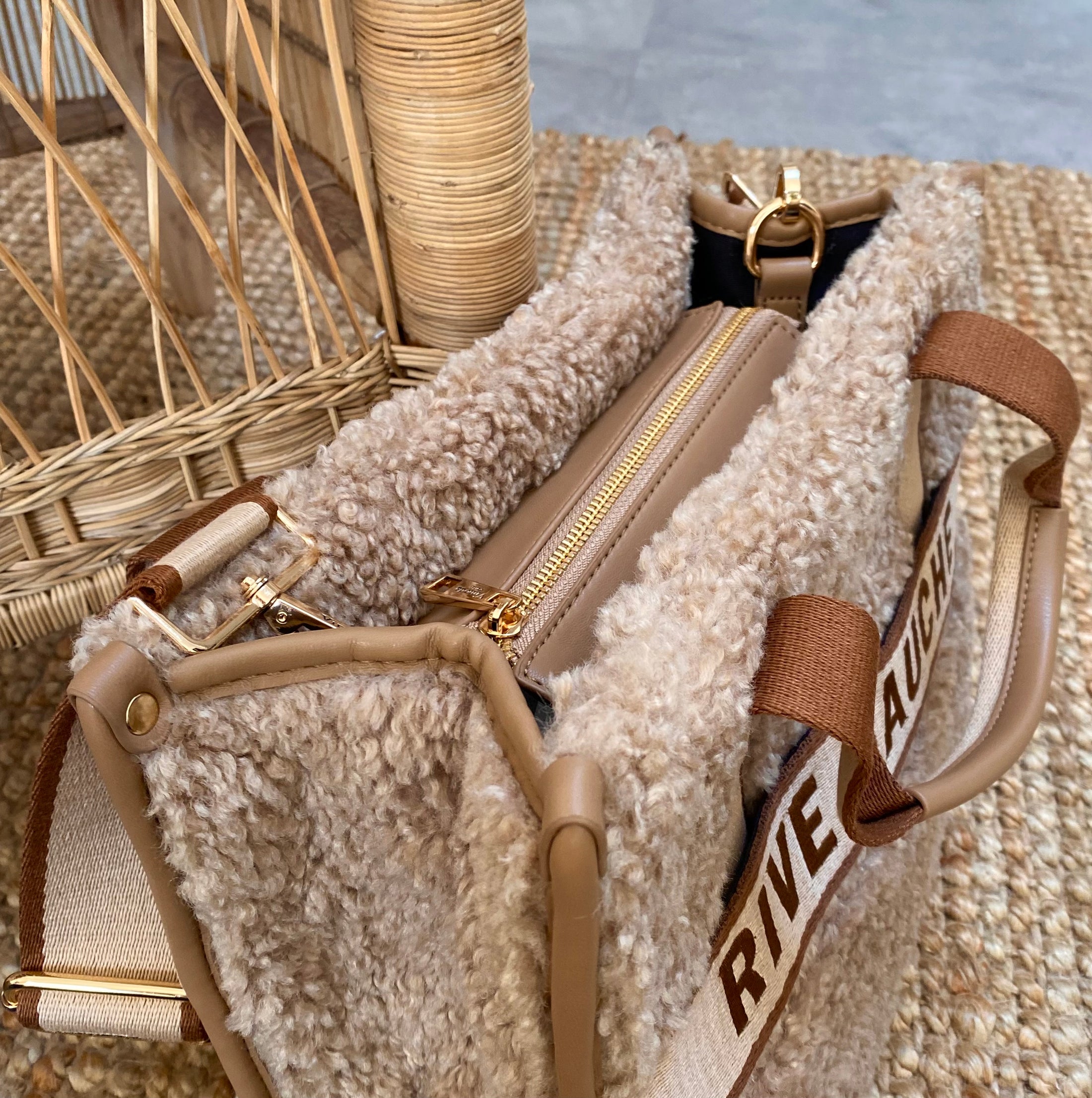 COURCHEVEL furry bag by Rive Gauche