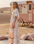 Cargar la imagen en la vista de la galería, Robe Longue Carmen | Bohème Gipsy Tie & Dye - Perles & Sequins✨🌙 (Copie)
