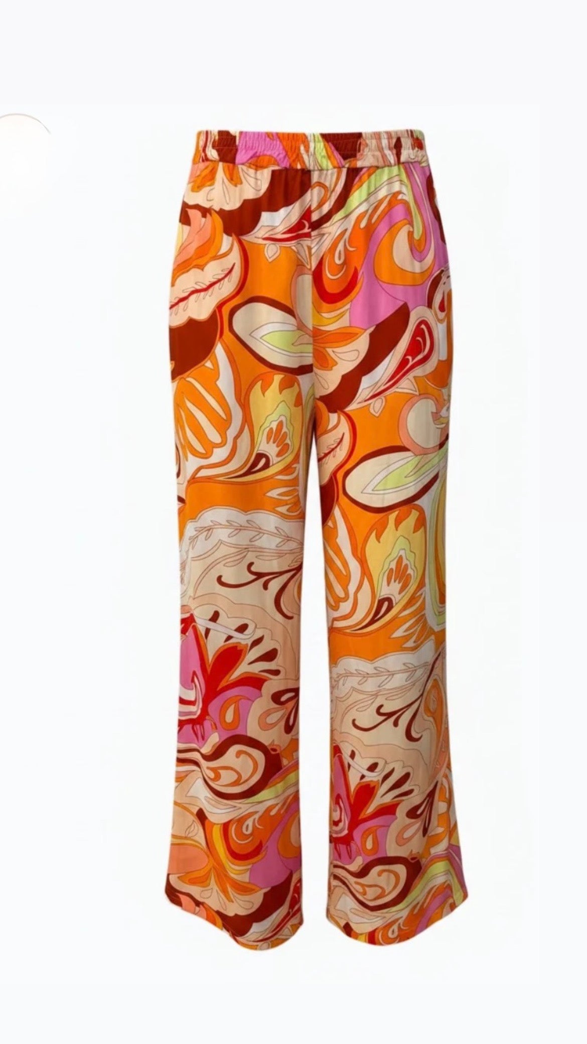 Pantalon fluide soie Imprimé PICCADILLY 🧡