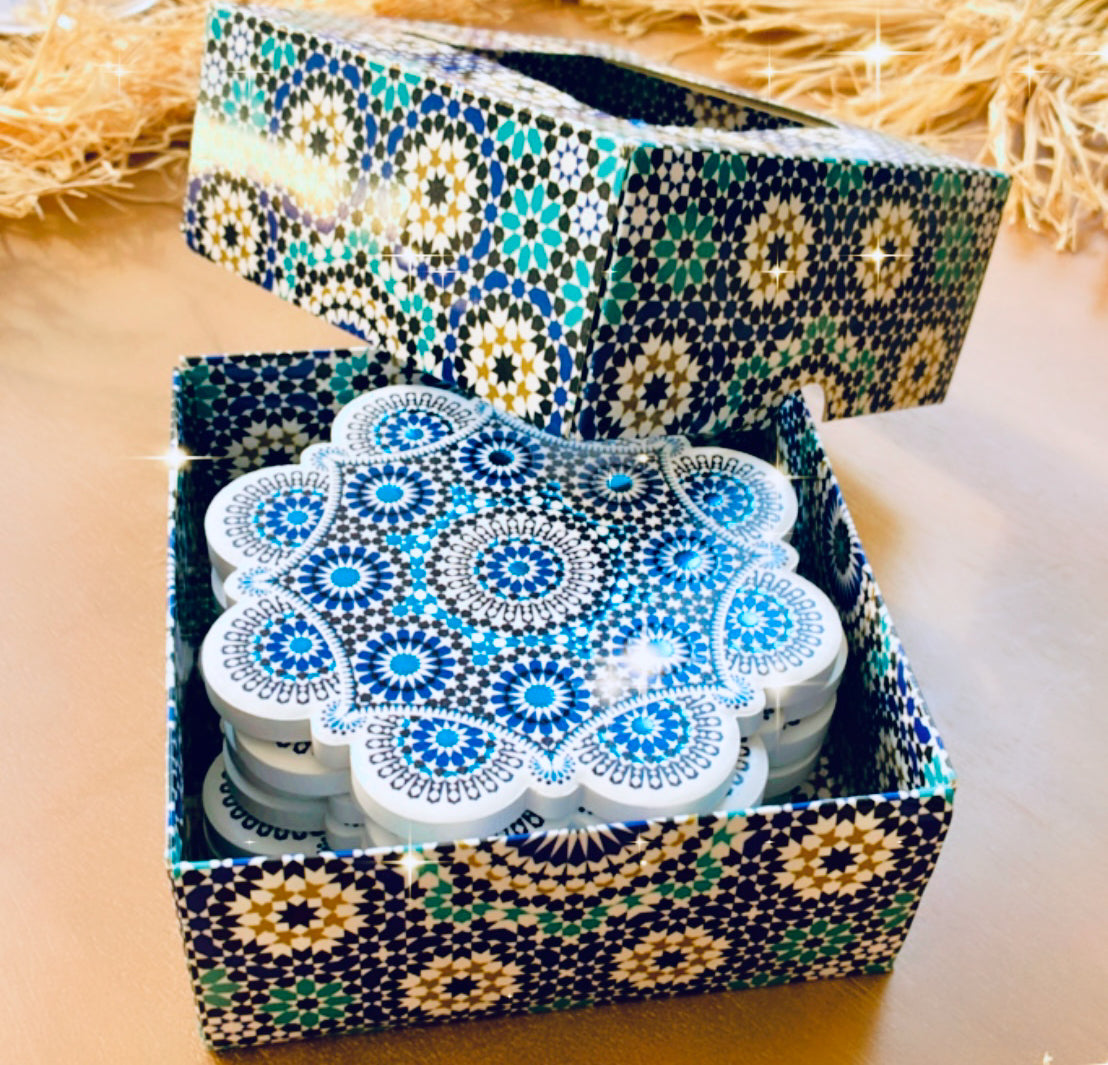 Lot de 6 sous verres BAHIA
