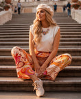 Load image into Gallery viewer, Pantalon fluide soie Imprimé PICCADILLY 🧡
