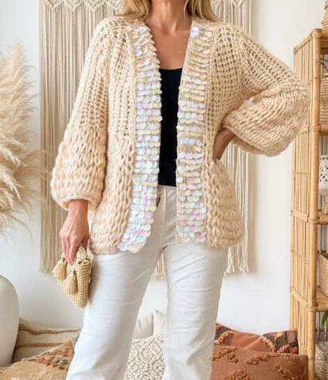 Gilet maille fait main ANITA