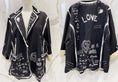 Load image into Gallery viewer, LOVE black blazer jacket
