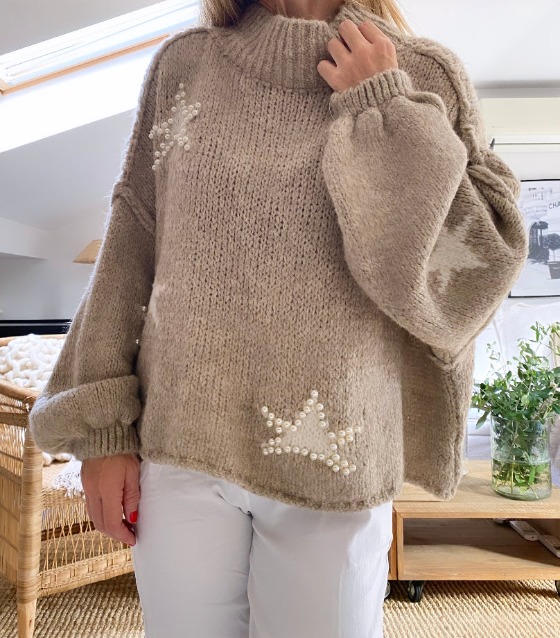 Pull etoiles perles FILOU