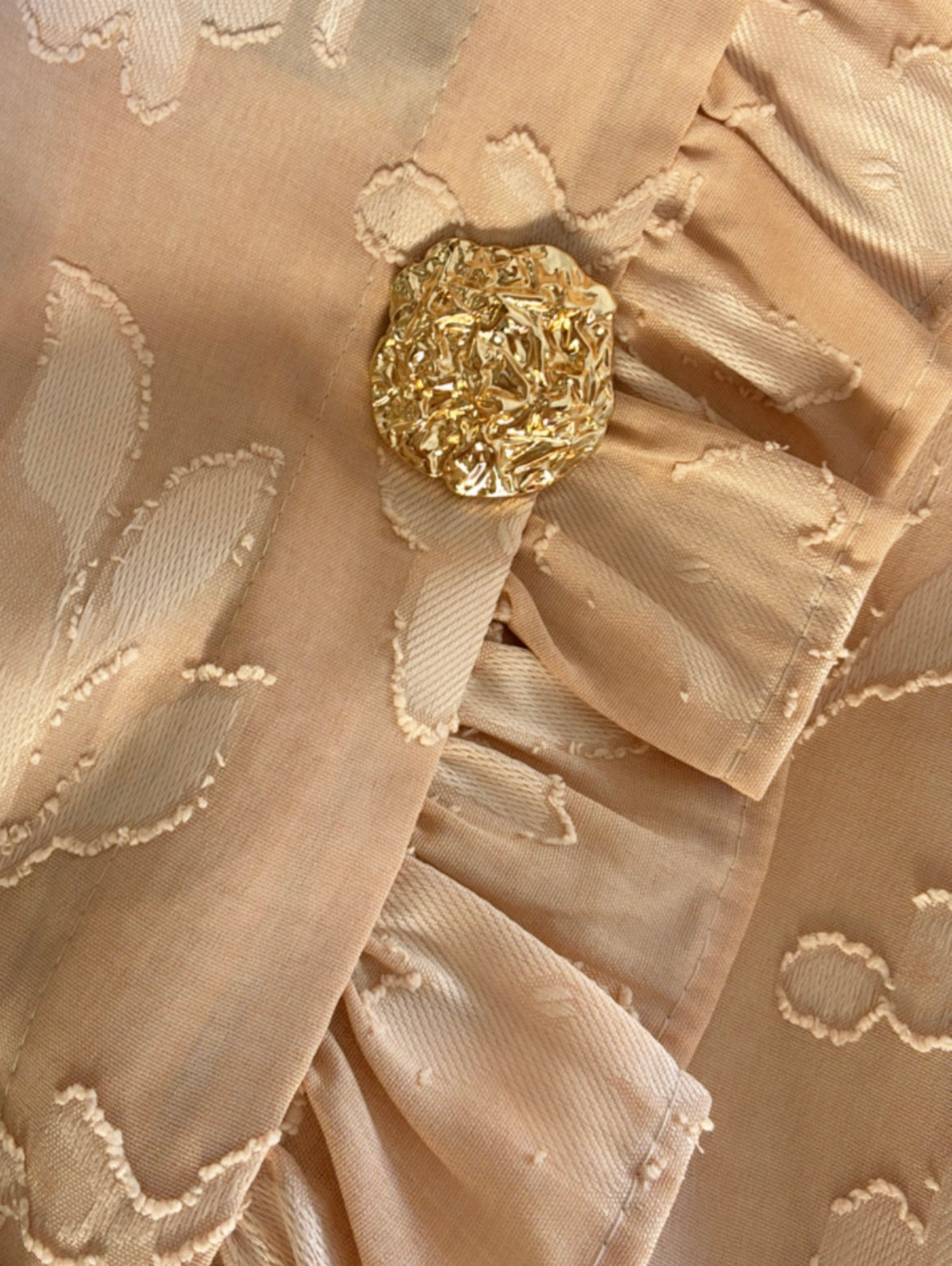 Chemisier satiné nude LILOU