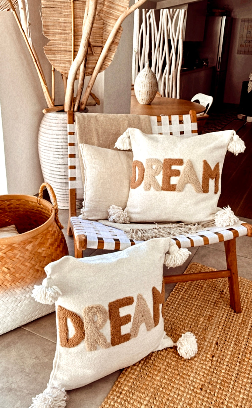 Housse de coussin en laine DREAM