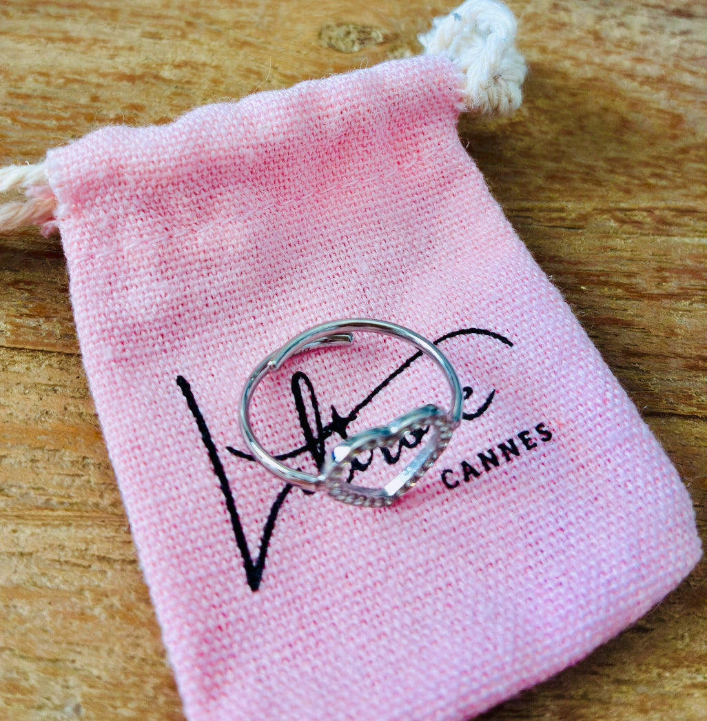 Bague ANNIE argent cœur