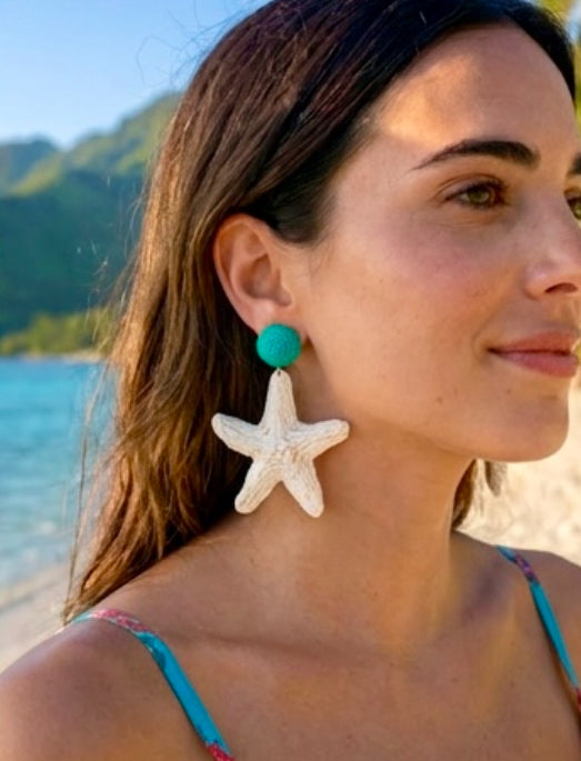 Boucles d’oreilles raphia BELLA