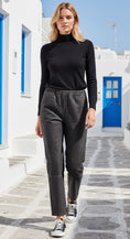 Cargar la imagen en la vista de la galería, Legging CAROLE efecto piel envejecida negro
