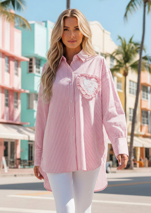 Chemise à rayures NICOLETTA