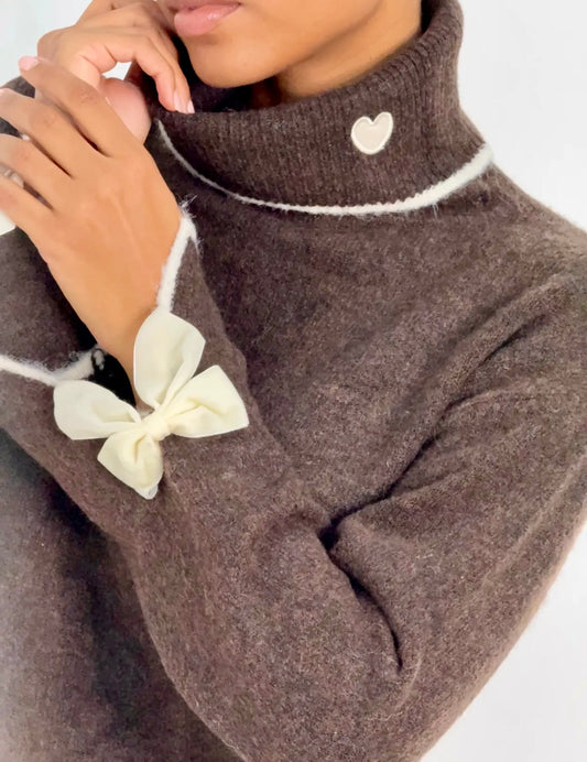 Col roulé chocolat BETTY