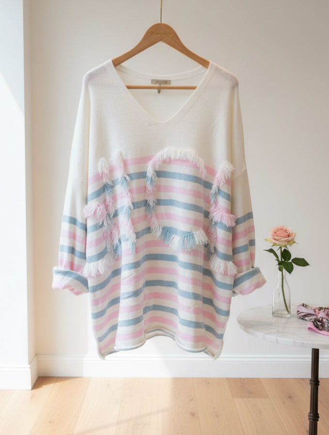 Pull rayé Oversize NICE