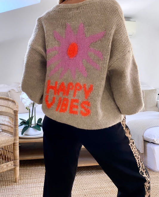 Gilet taupe HAPPY