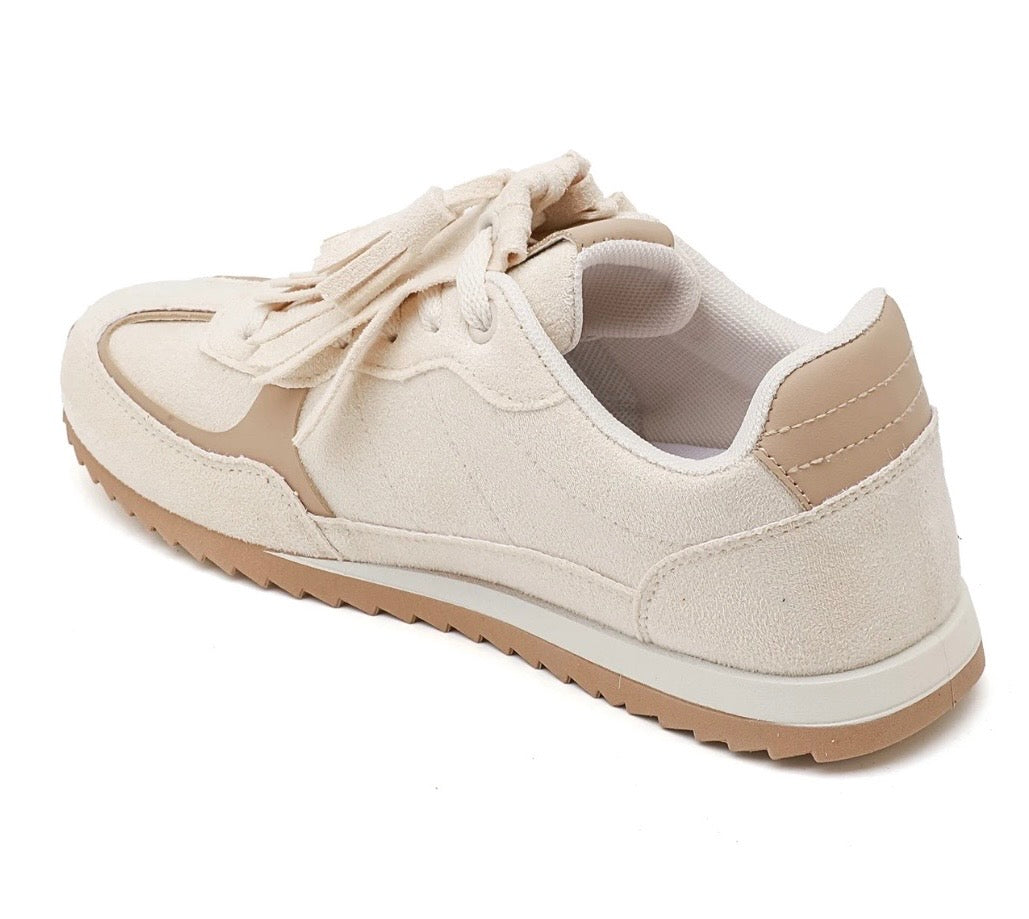 Baskets Crèmes à Franges BUFFALO – Style Western Boho Chic