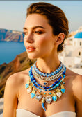 Charger l'image dans la visionneuse de la galerie, Collier Multi rang bleu SANTORINI
