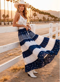 Load image into Gallery viewer, Robe TEXAS 🌵 Boho Chic Jean & Broderies Perles Dorées
