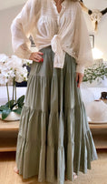 Load image into Gallery viewer, LILOU khaki cotton petticoat
