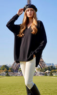 Cargar la imagen en la vista de la galería, Pull fluide léger effet cachemire oversize ASHLEY
