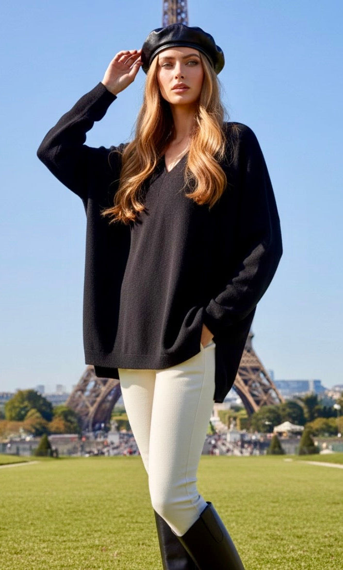 Pull fluide léger effet cachemire oversize ASHLEY