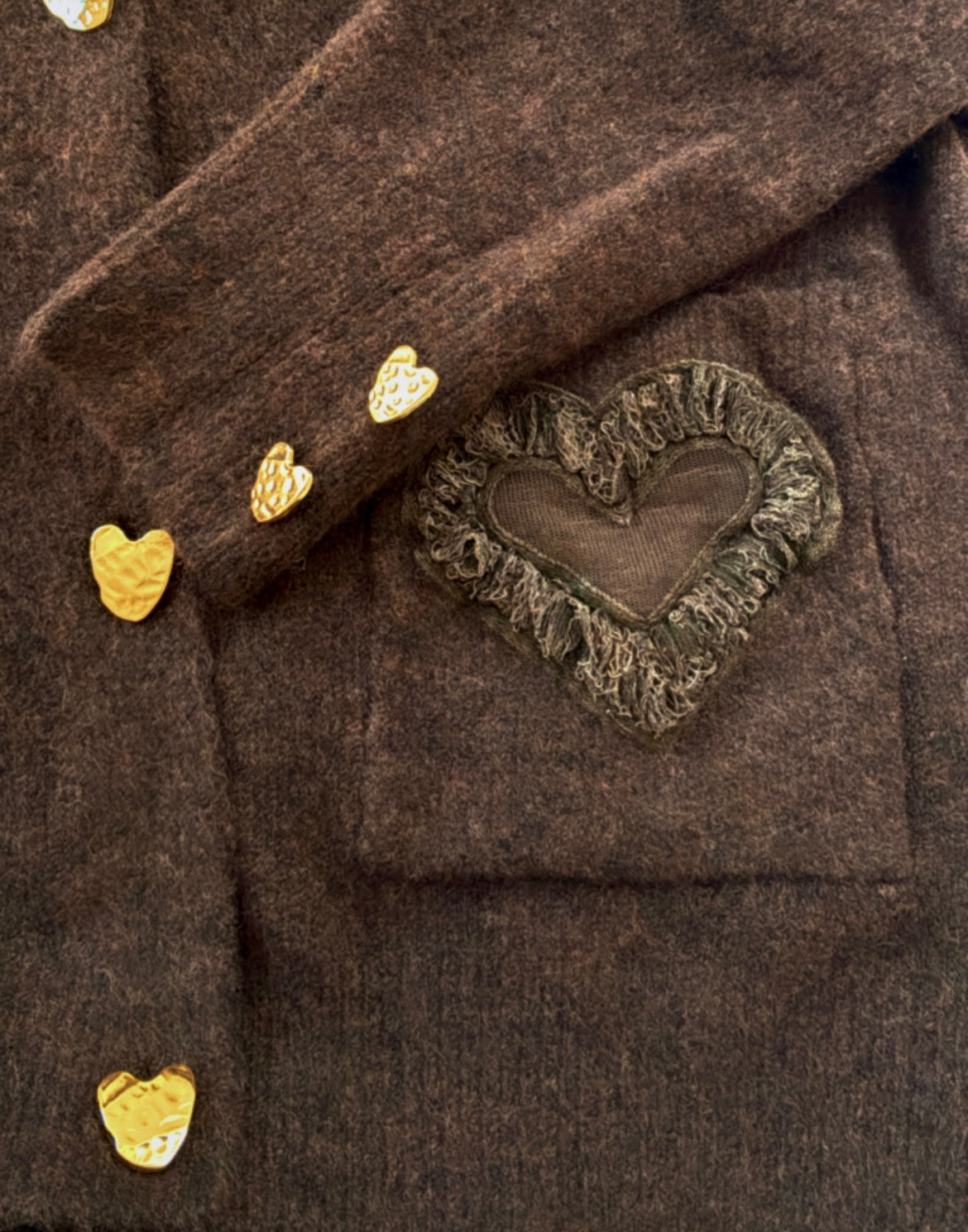 Gilet poches cœur CAROLE