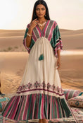 Cargar la imagen en la vista de la galería, Robe longue bohème LAURENA - coupe 🦋 manches papillon
