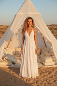 Cargar la imagen en la vista de la galería, Maxi Robe bohème ILONA blanche 💫🌙⭐️
