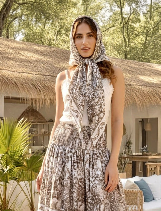 Foulard beige BAROCCO