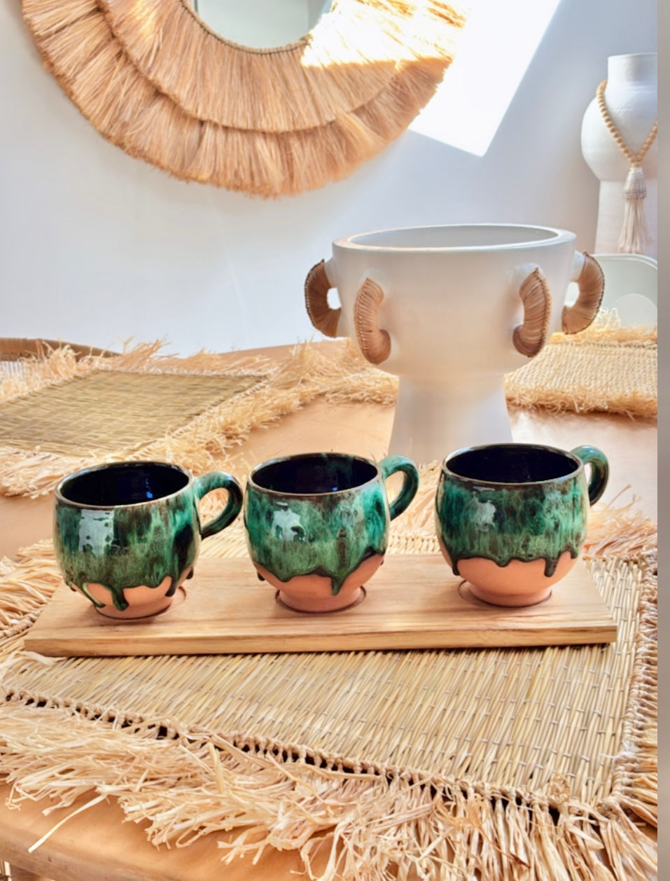 Lot de 6 sets de table paille