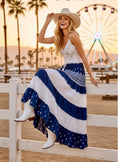 Load image into Gallery viewer, Robe TEXAS 🌵 Boho Chic Jean & Broderies Perles Dorées
