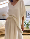 Load image into Gallery viewer, LULA cream silk skirt
