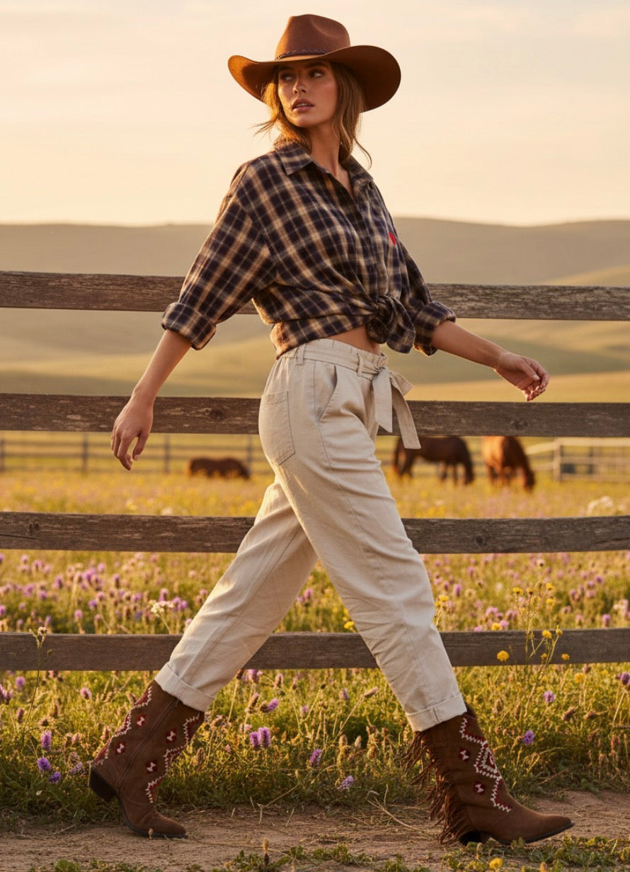 Chemise à Carreaux RANCH ♥️– Style Bohème