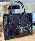 Load image into Gallery viewer, Cabas paillettes noires THE IT BAG
