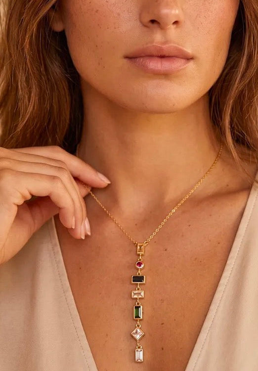 Pendentif Doré Goutte d'Eau NABILA-Style Gipsy Ethnique Chic✨