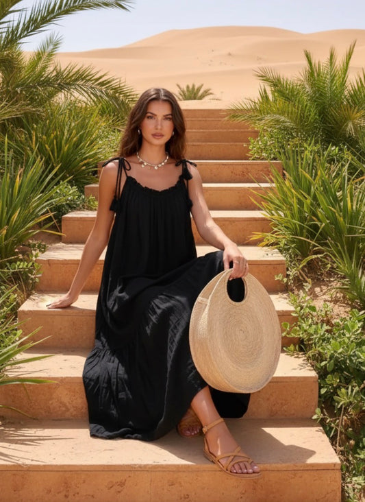 Robe LAURA – Gaze de Coton| Robe Bohème Chic Taille Unique