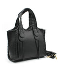 Load image into Gallery viewer, SIMONE black leather bag
