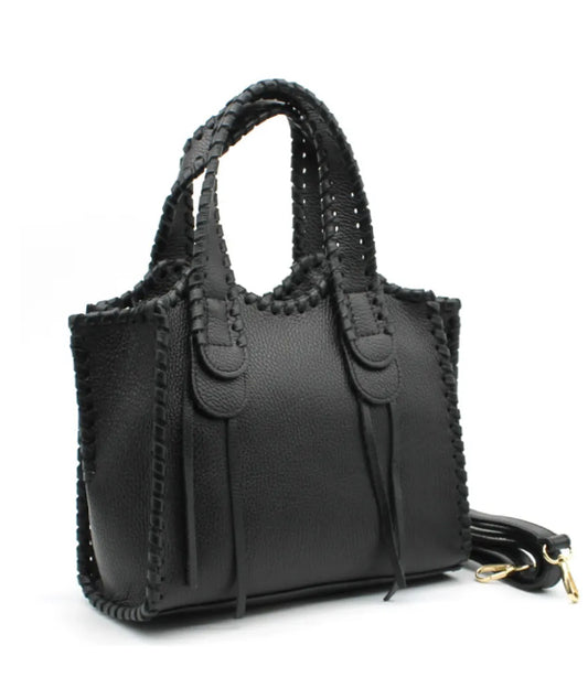 Sac cuir noir SIMONE