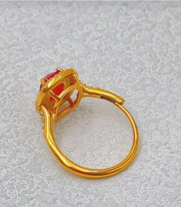 Bague Rubis & Diamants QUEEN – Vintage Chic