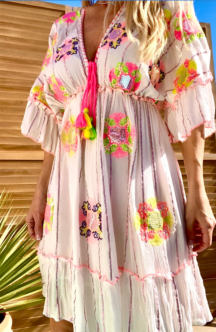 Pink LOLITA bohemian dress