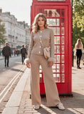 Charger l'image dans la visionneuse de la galerie, Ensemble maille  JACKY – pull Boutons Fleurs bijoux  & Pantalon Large
