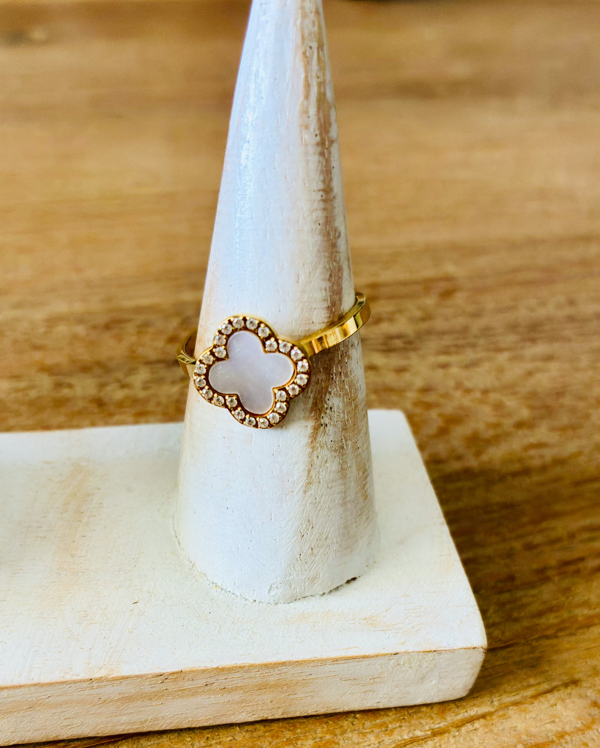 Bague LAORA Or et nacre