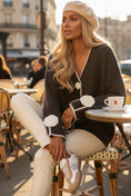 Load image into Gallery viewer, Gilet maille 🤎chocolat CAMÉLIA
